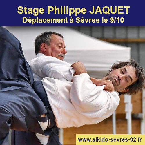 Stage aikido à Sèvre Philippe Jaquet